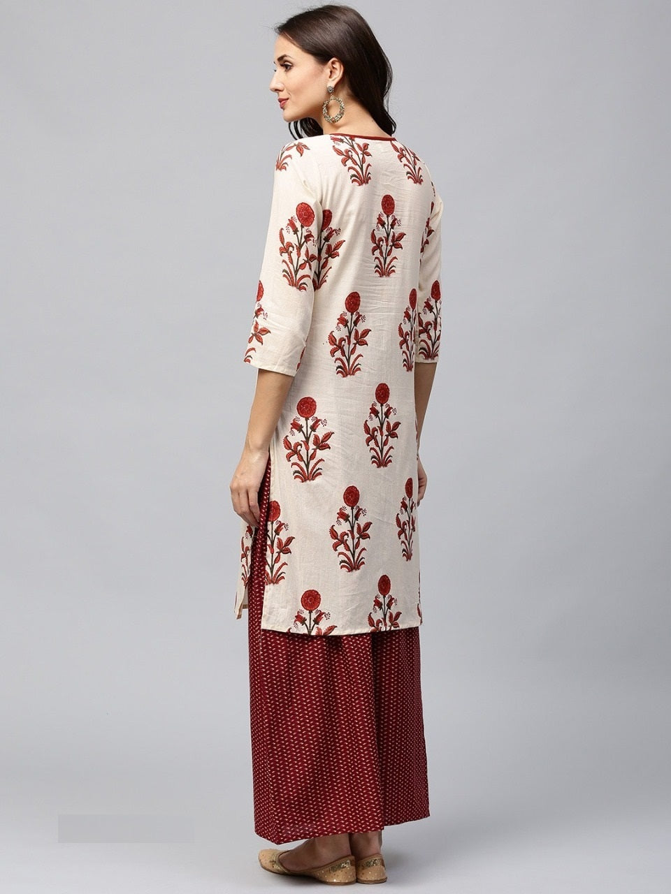 Presenting Gorgeous Casual Wear Rubby Cotton Kurti & Palazzo With Digital Print Work