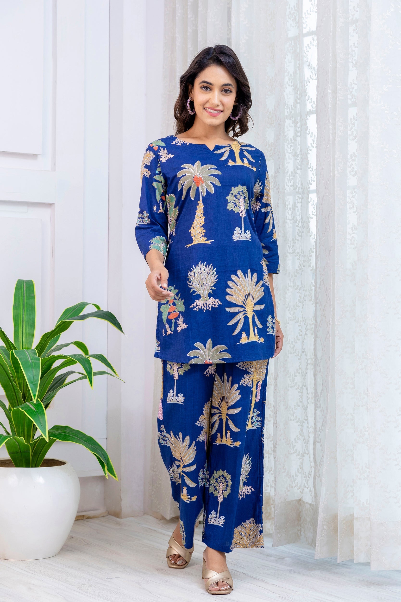 Blue Crush Rayon Co-ord set