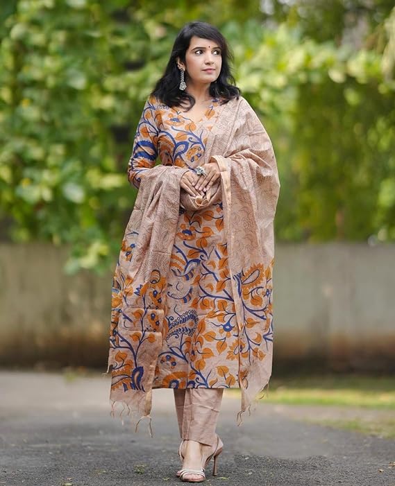 Kombo Slub Rayon Kurti & Dupatta yang bergaya