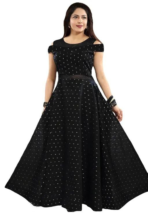 Gaun Sedia Bergaya Sutera Satin Untuk Wanita/