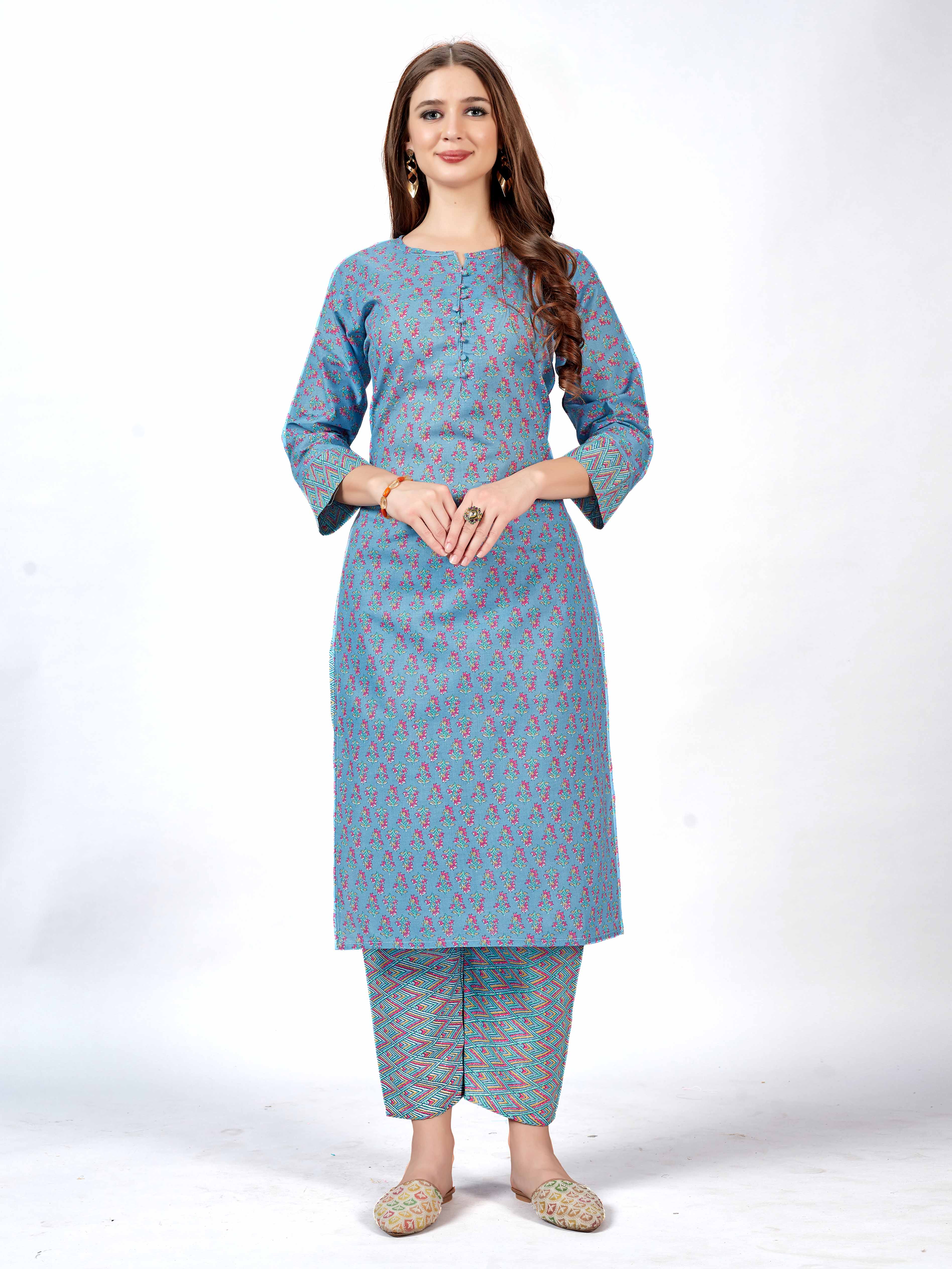 Set Kurti & Seluar untuk Fesyen Moden