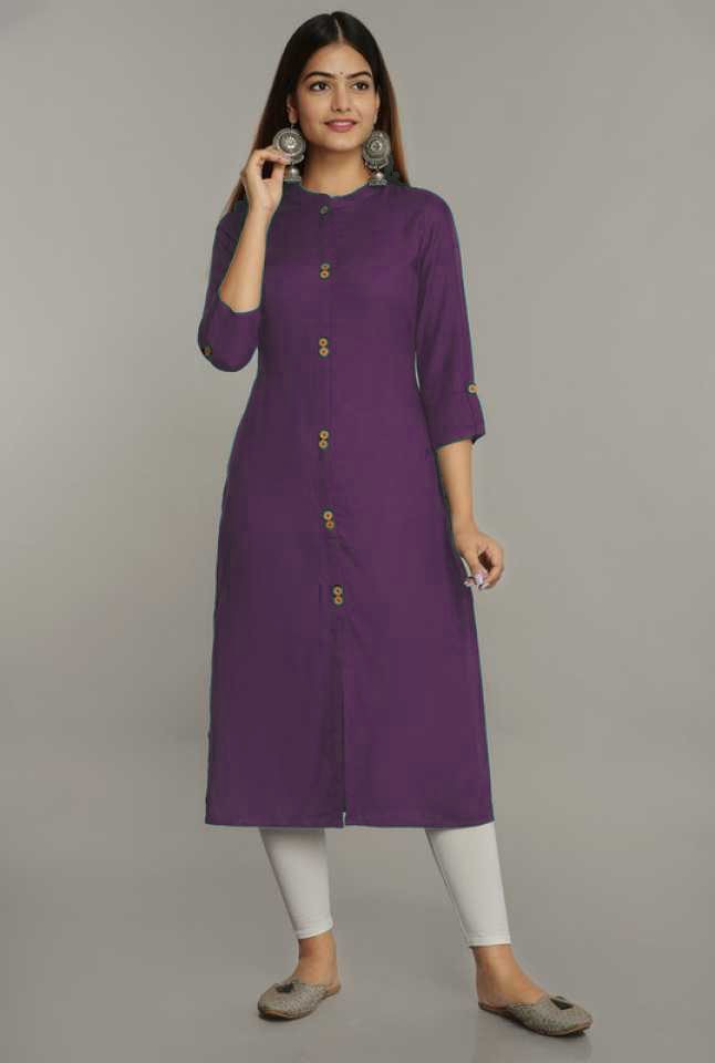 Women’s Woven Rayon Kurti | Soft & Comfortable Fabric