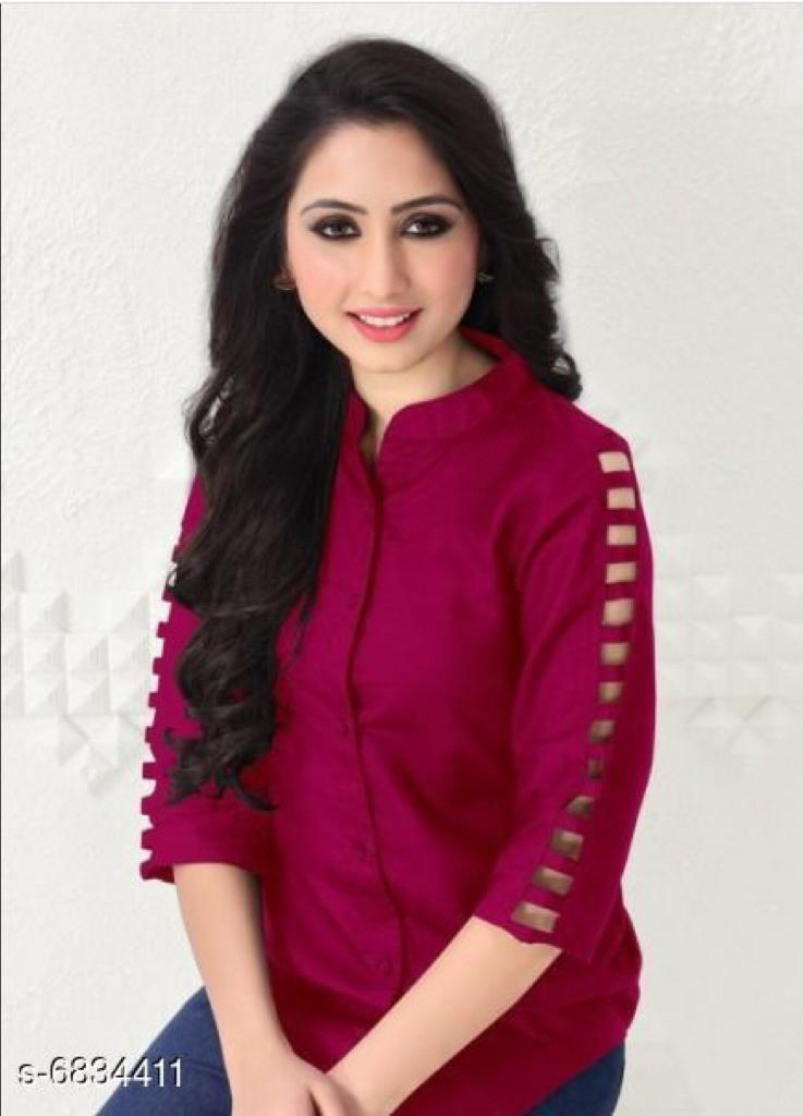 Daily Wear Heavy Crepe Kurti with Buttons