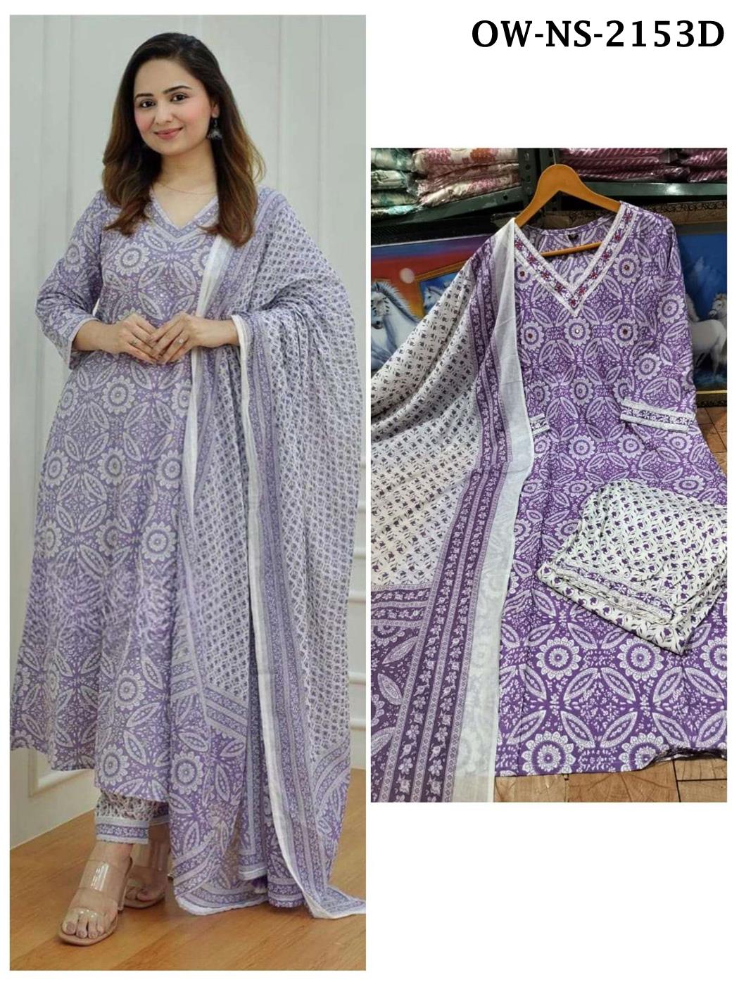 Designer Heavy Rayon Kurti & Pant Set with Printed Work | Comfortable Ethnic Wear for All Occasions