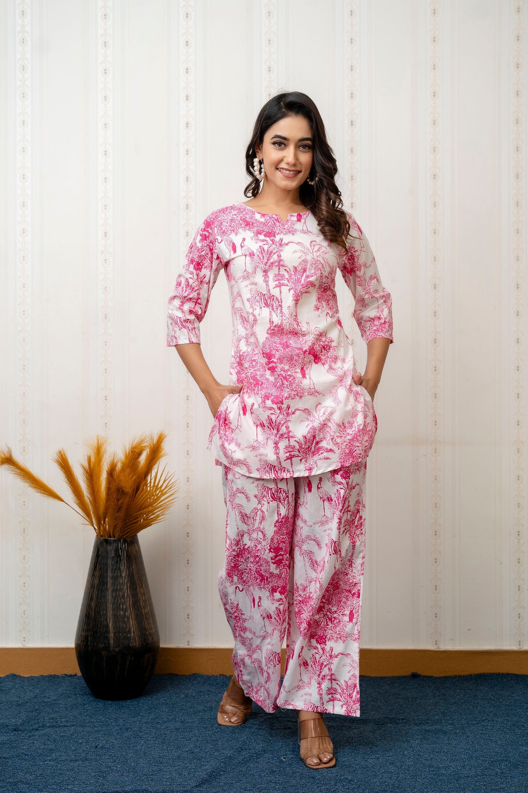 Rosewood charm Rayon Co-ord set