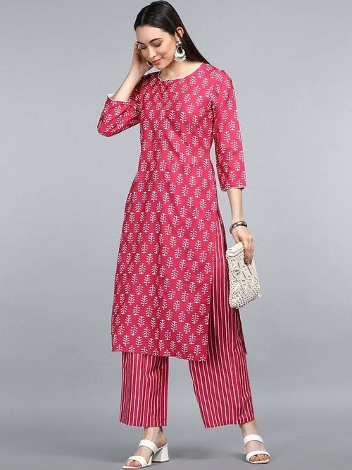 Set Kurti & Seluar Bercetak Wanita β Tingkatkan Koleksi Pakaian Etnik Anda!
