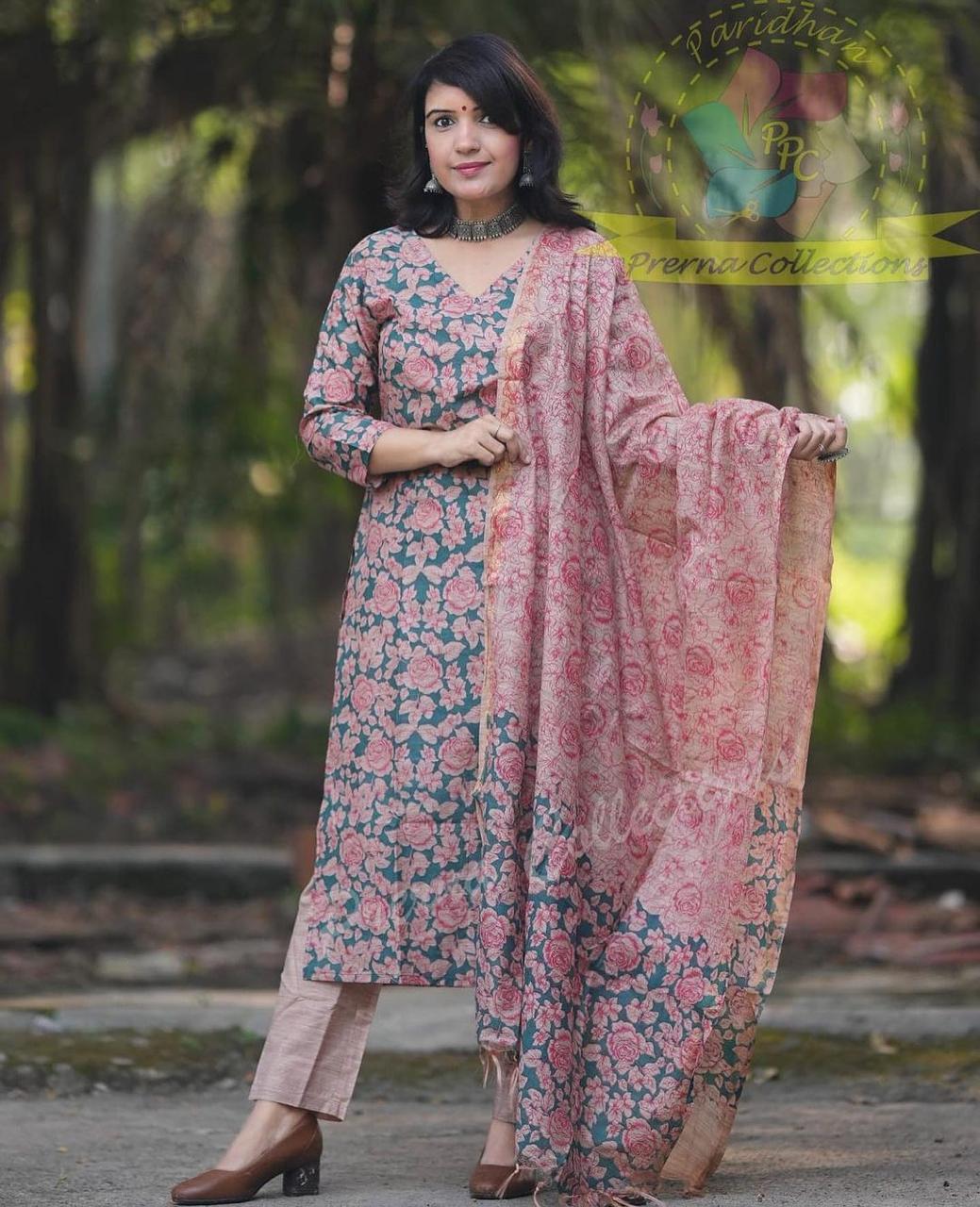 Set Seluar Kurta Cantik Istimewa Pelancaran Baharu dengan Duppatta