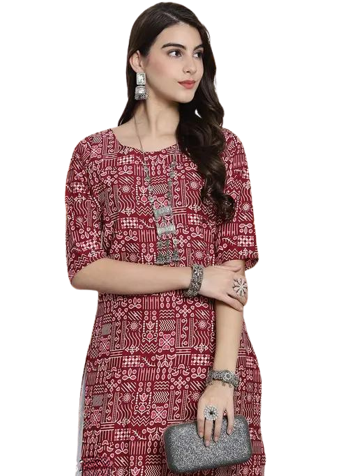 Stylish Digital Print Rayon Kurti