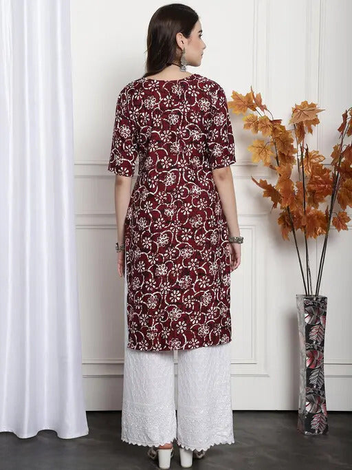 Modern Digital Print Rayon Kurti