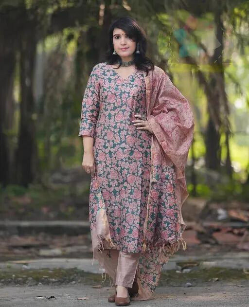 New Launching Special Beautiful  Kurta Pant Set with Duppatta