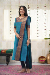 Women's South Cotton Kurta Dupatta Set
