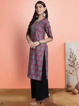 Vibrant Digital Printed Rayon Kurti - Perfect for Every Occasion