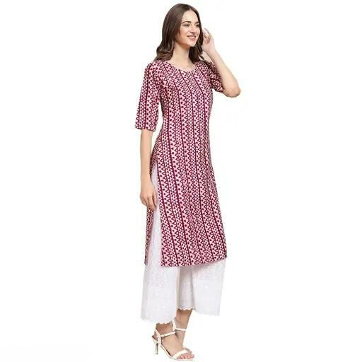 Summer Breeze Rayon Printed Kurtis