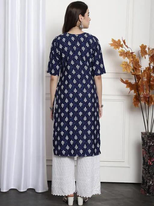 Digital Print Rayon Kurti - Stylish & Comfortable