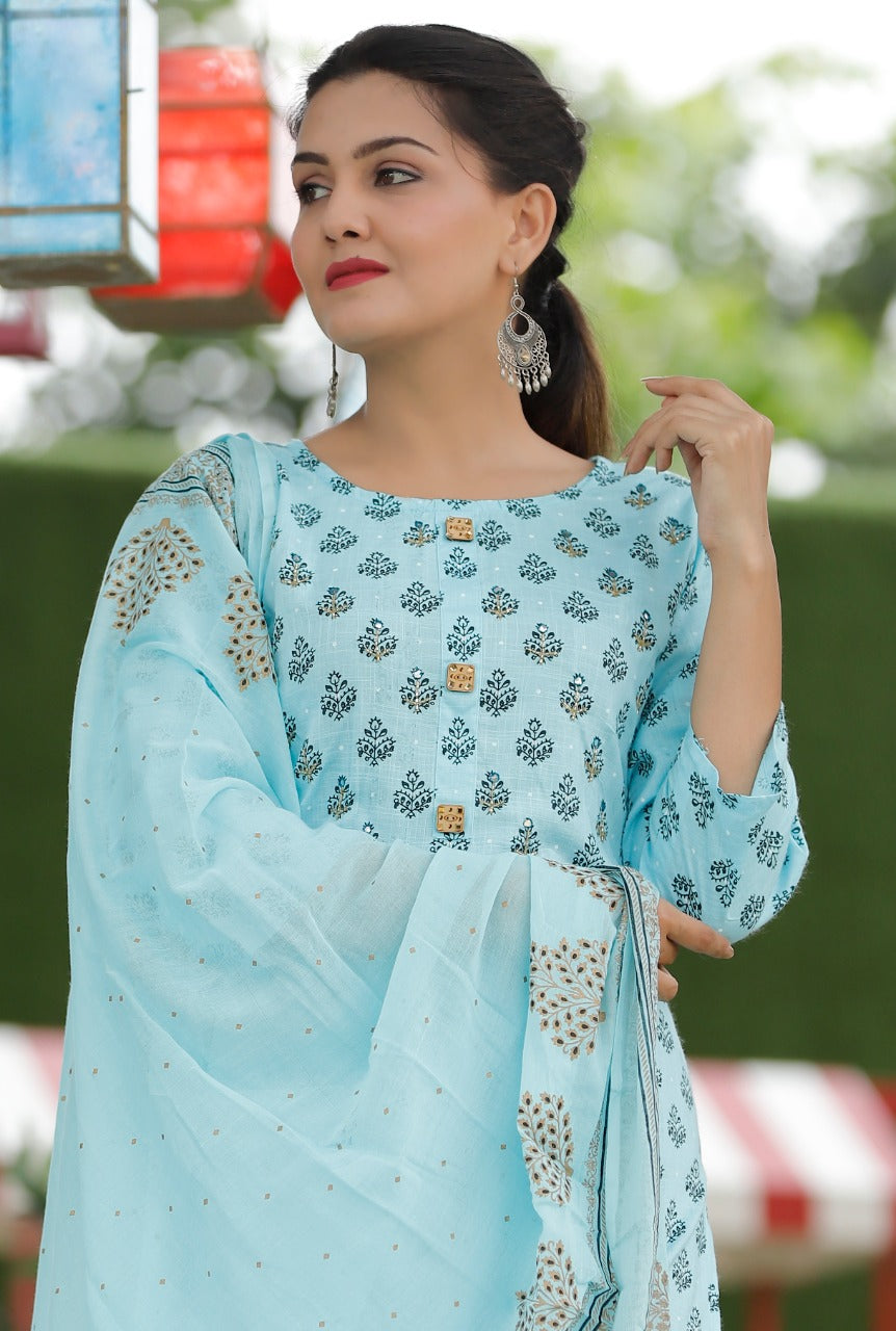 Designer Kurti Sharara With Duppta Collection