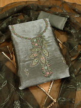 Premium Barbarik Silk Kurti Set with Oraganza Dupatta