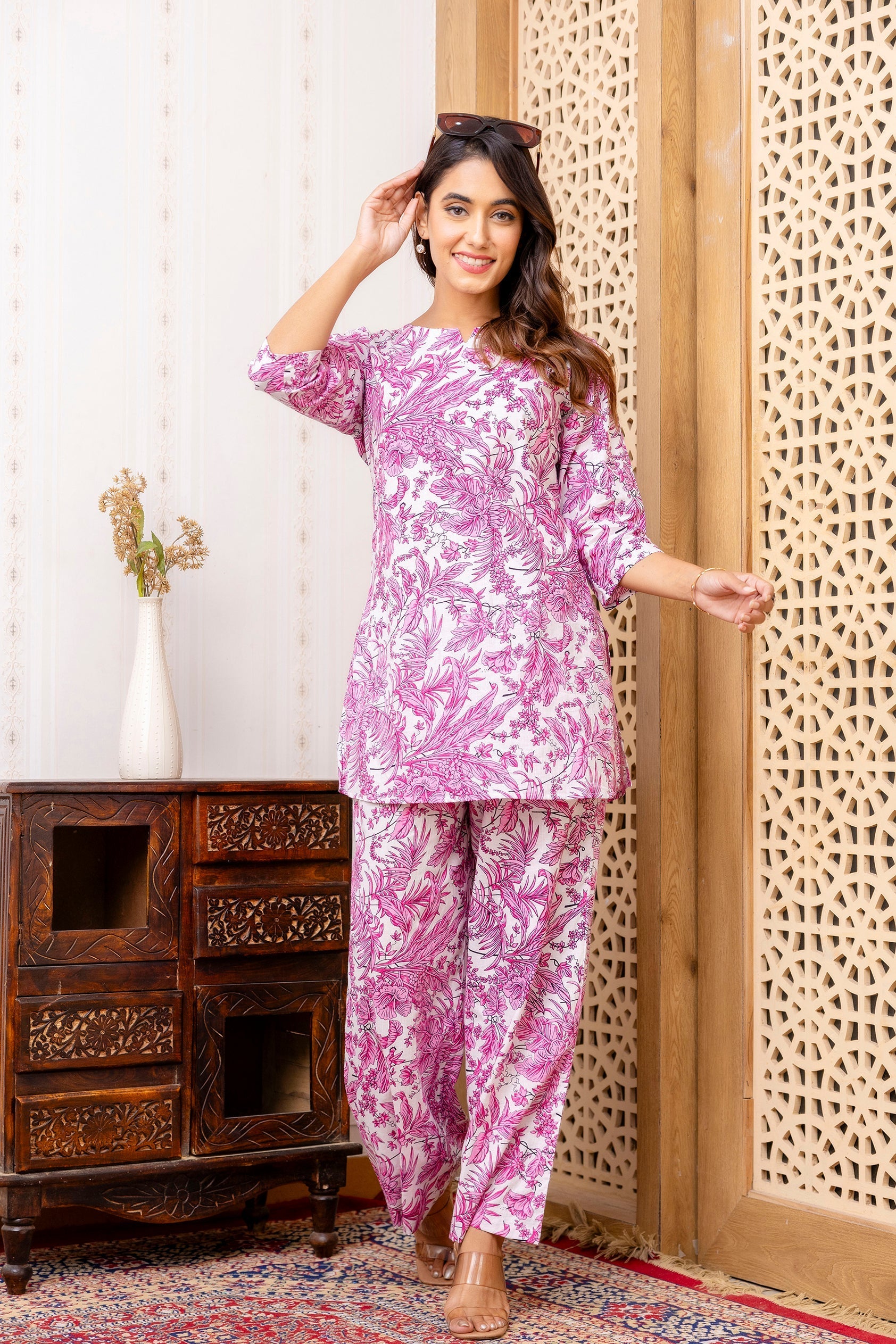 Pretty in Pink Rayon Co-ord set