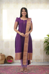 Set Kurti &amp; Dupatta Cotton Cantik.