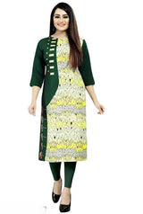 Daily Wear Stylish Crepe Digital Printed Kurti