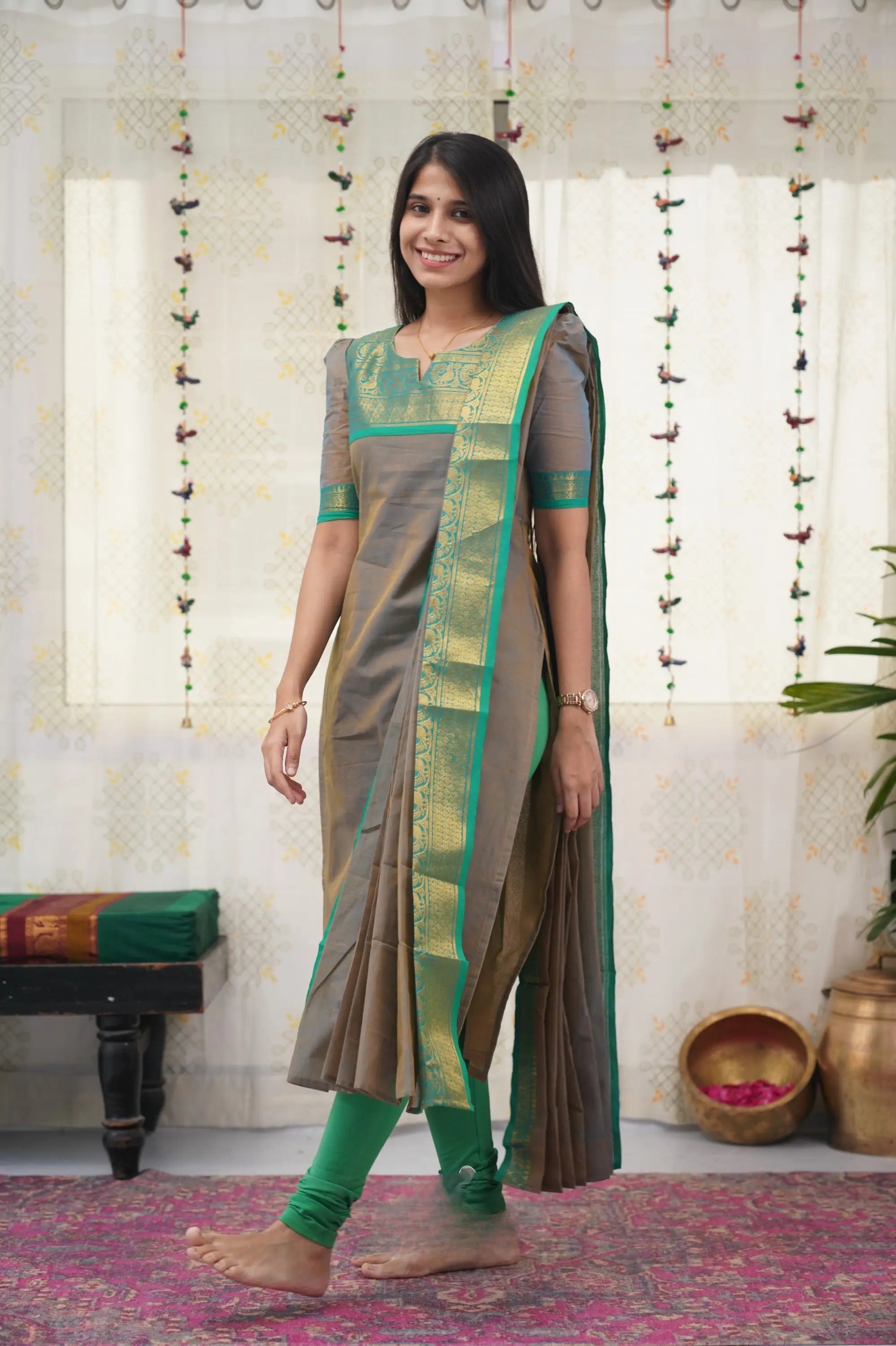 Trendy South Cotton Kurta with Dupatta