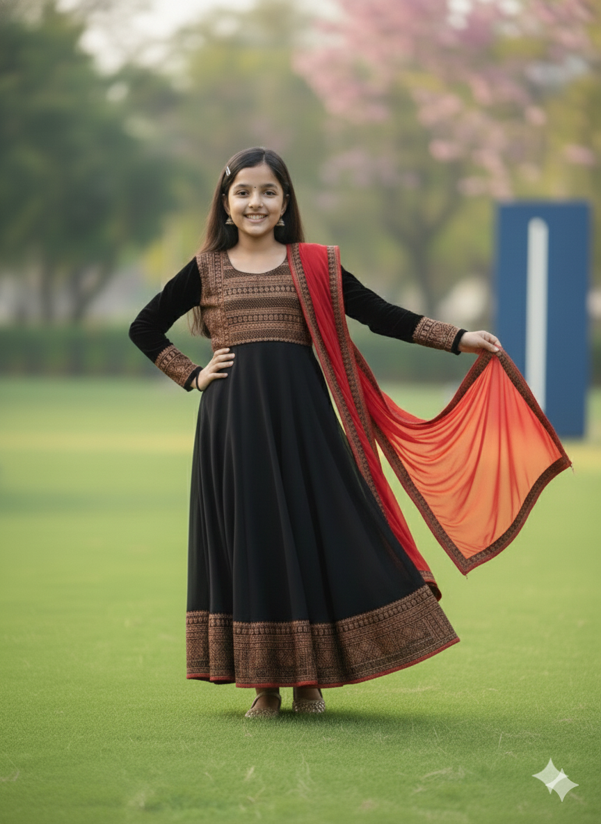 Twirl-Ready Festive Anarkali
