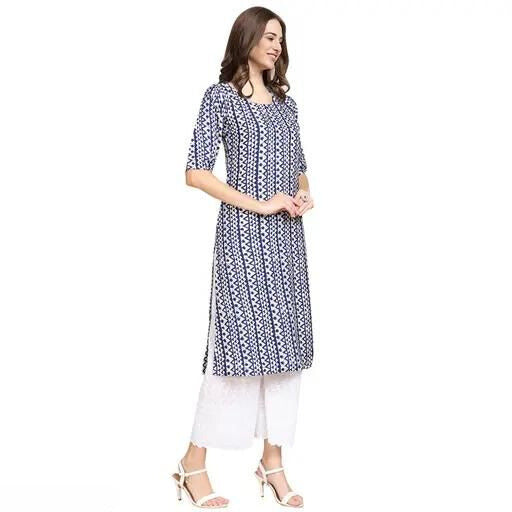 Summer Breeze Rayon Printed Kurtis