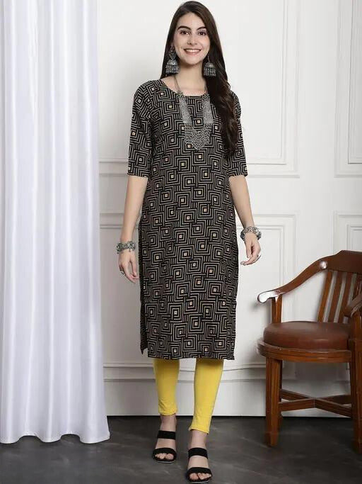 Casual Digital Print Rayon Kurti