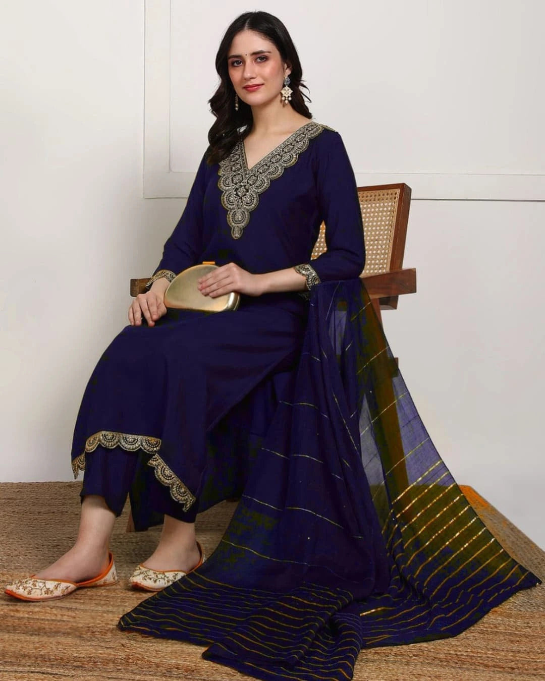 Presenting New Reyon beautiful suit set and dupatta