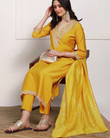 Presenting New Reyon beautiful suit set and dupatta