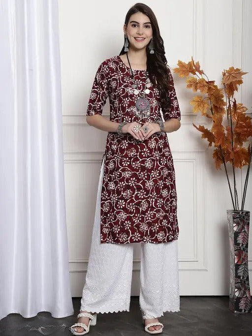 Modern Digital Print Rayon Kurti