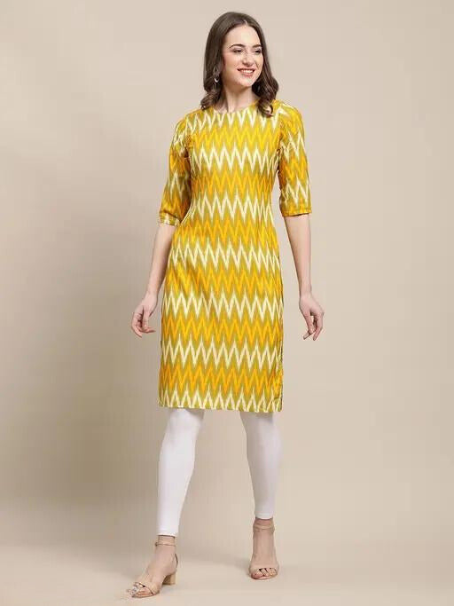 Daily Wear Stylish Crepe Digital Printed Kurti