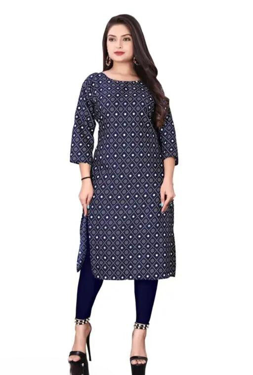 Daily Wear Stylish Crepe Digital Printed Kurti