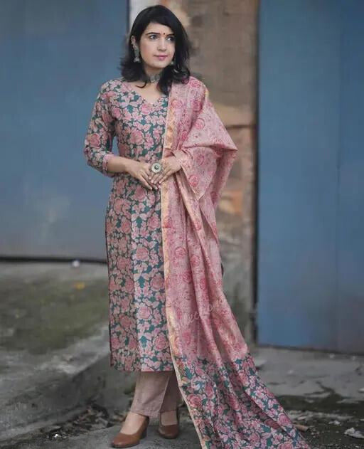 New Launching Special Beautiful  Kurta Pant Set with Duppatta