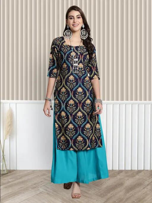 Digital Print Rayon Kurti - Stylish & Comfortable