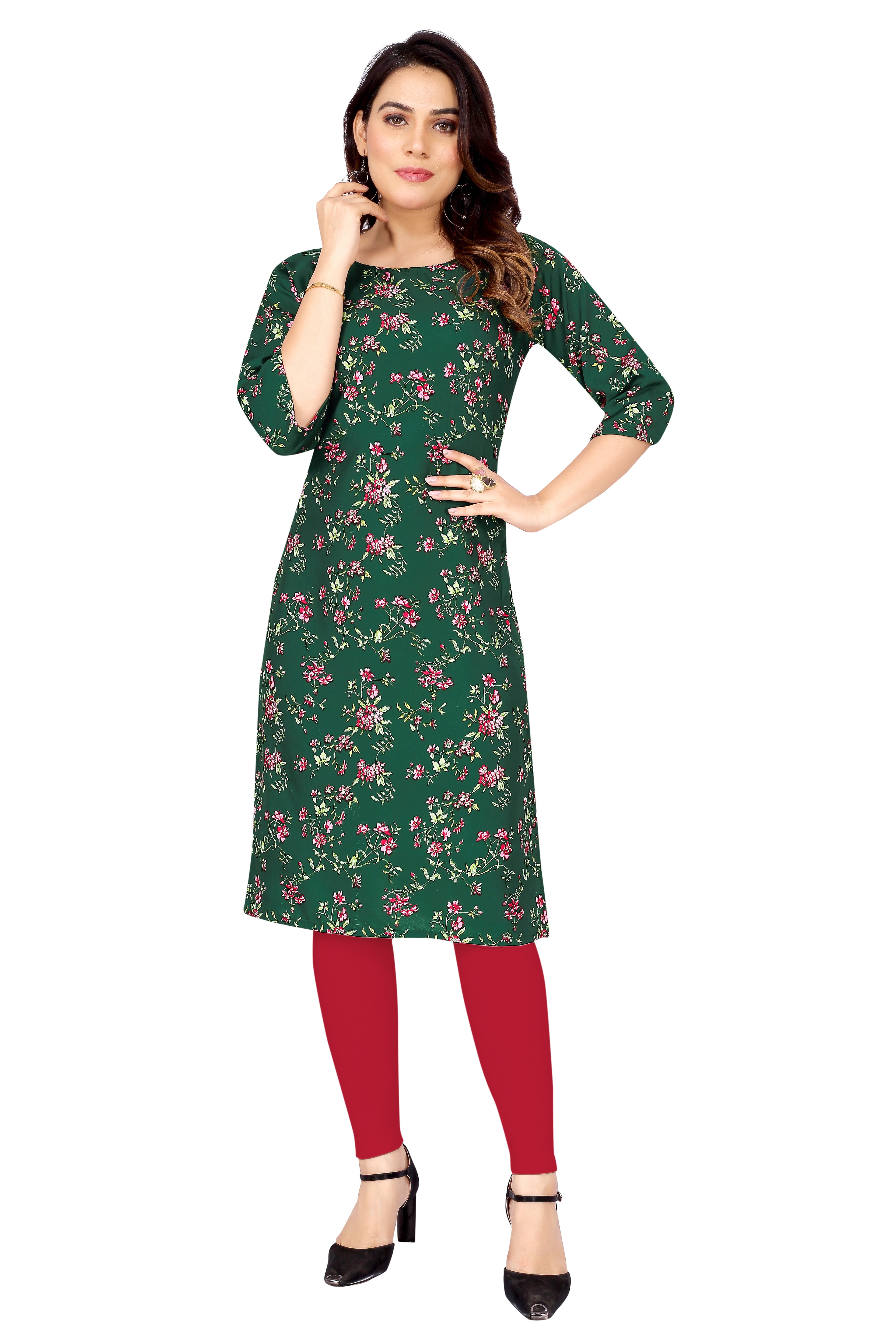 Daily Wear Stylish Crepe Digital Printed Kurti