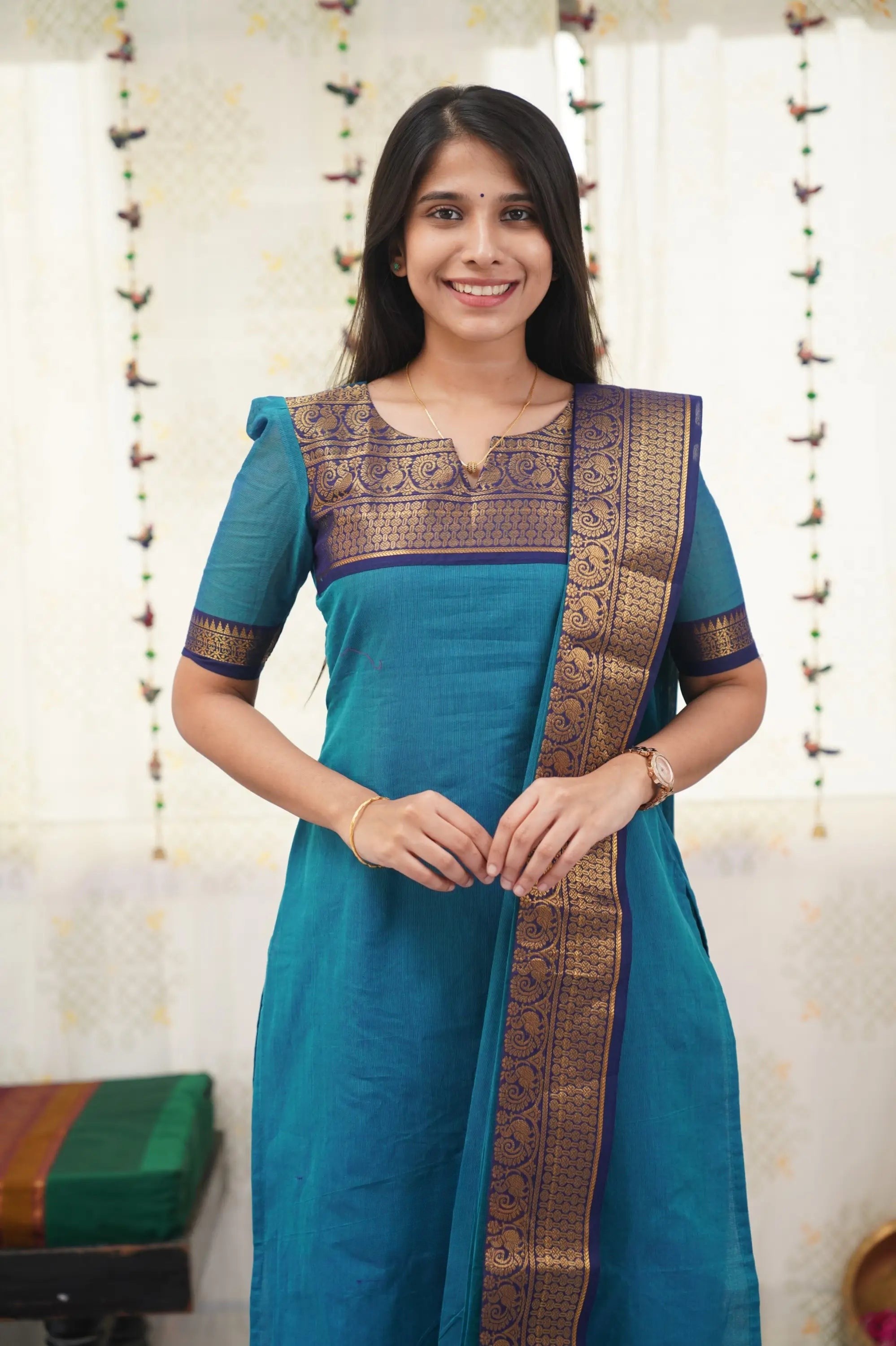 Women's South Cotton Kurta Dupatta Set