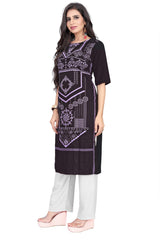 Daily Wear Stylish Crepe Digital Printed Kurti