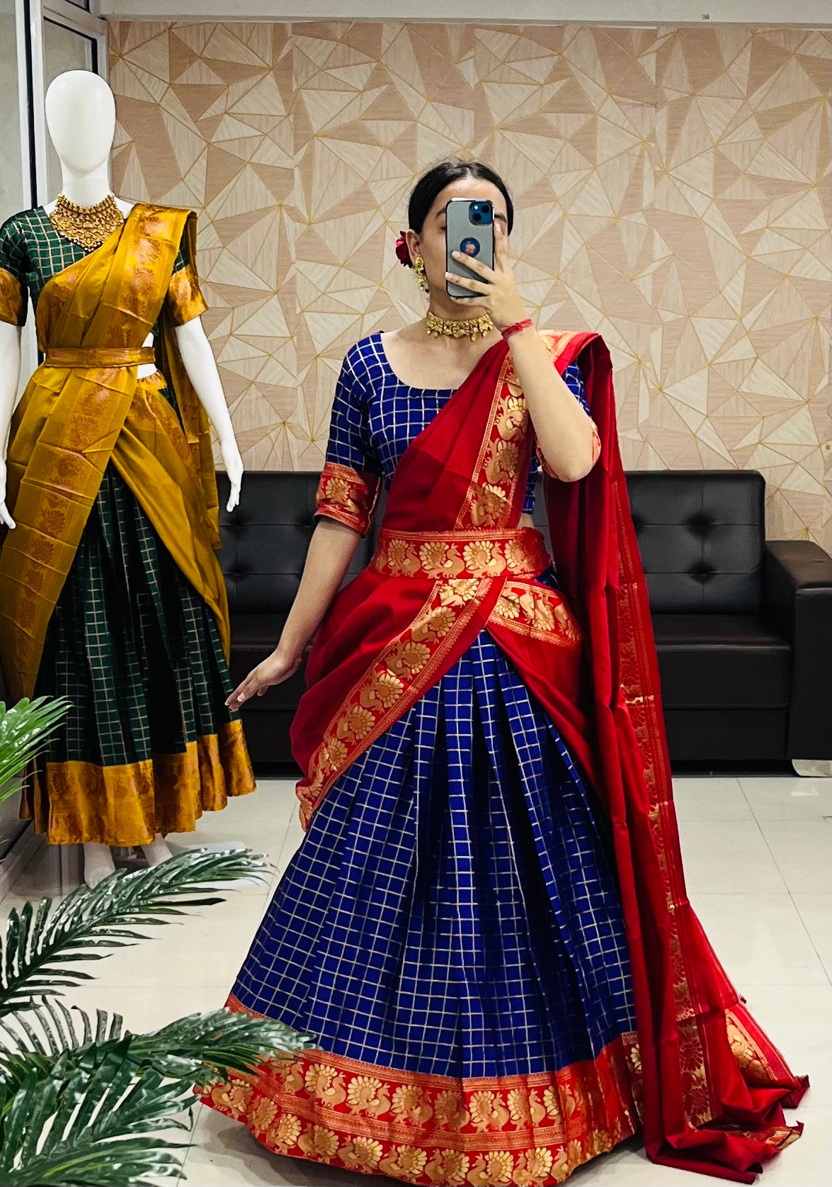 Modern Tradition: Kanjivaram Silk Lehenga with Banarsi Dupatta