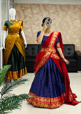 Modern Tradition: Kanjivaram Silk Lehenga with Banarsi Dupatta