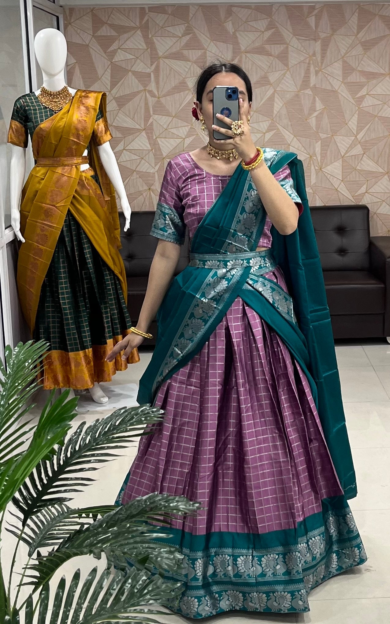 Narayanpet Silk Half Sarees Embodying South Indian Tradition with Exquisite Elegance