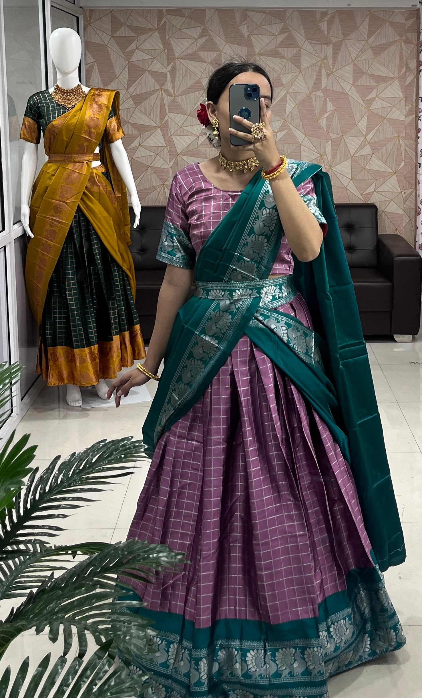 Narayanpet Silk Half Sarees Embodying South Indian Tradition with Exquisite Elegance