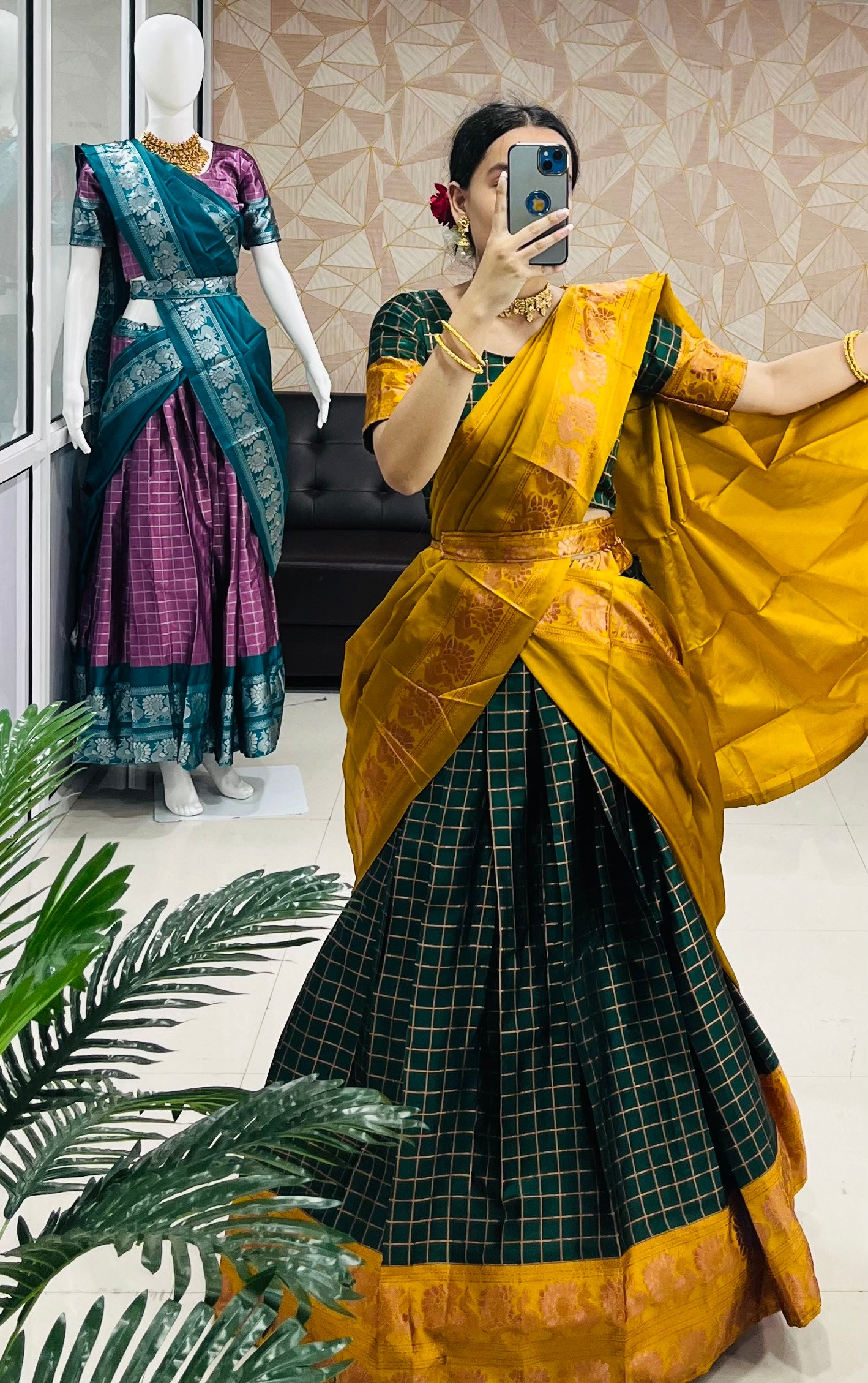 Silken Narayanpet Essence Half Sarees A Tapestry of South Indian Tradition and Timeless Elegance