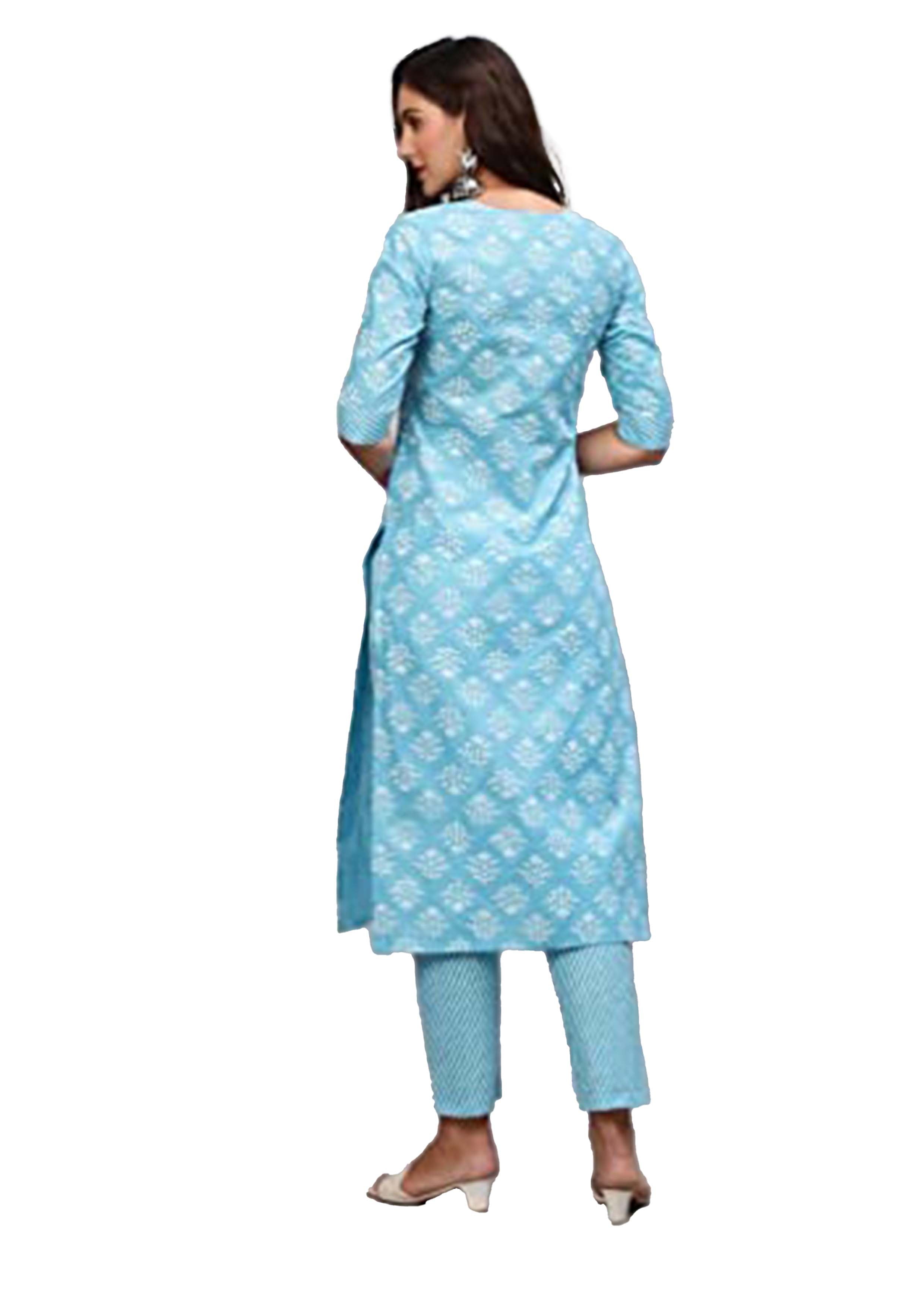 Women's Printed Kurti & Pant Set – Style Meets Comfort!