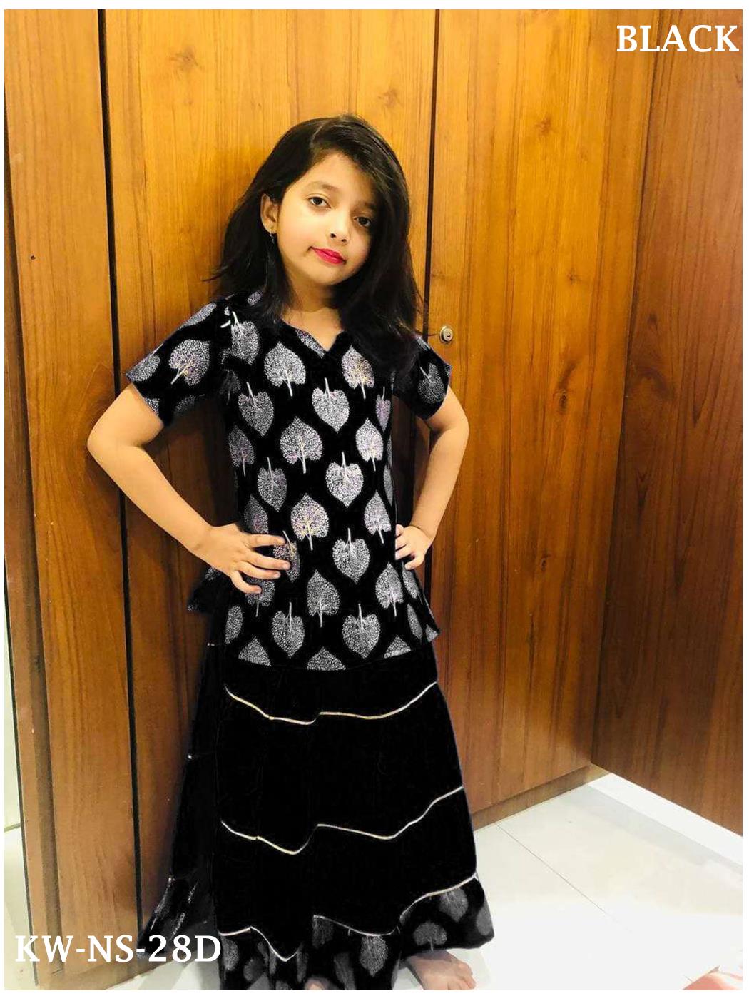 Kurti & Sharara in Rayon, Readymade For kids