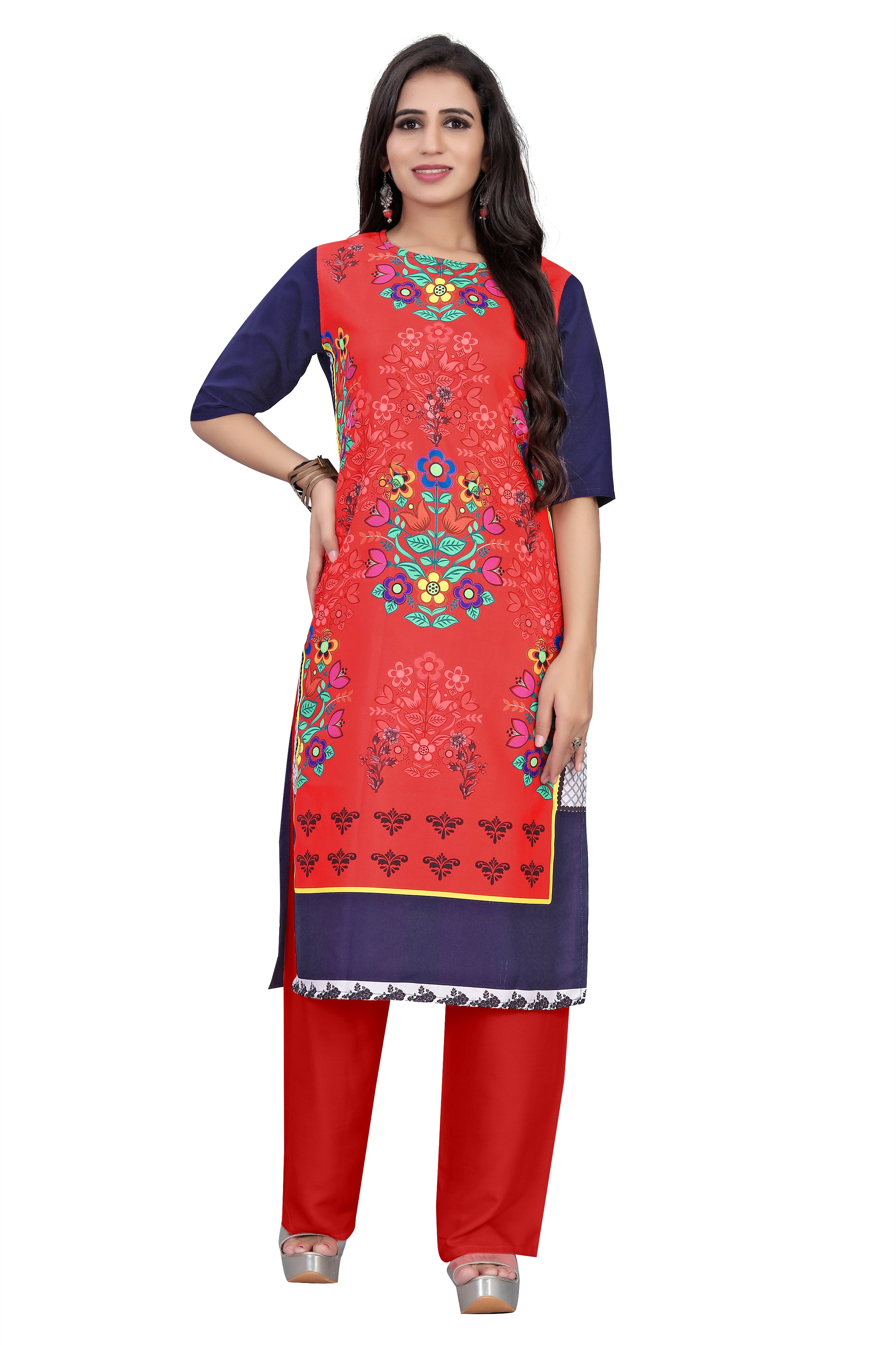 Daily Wear Stylish Crepe Digital Printed Kurti