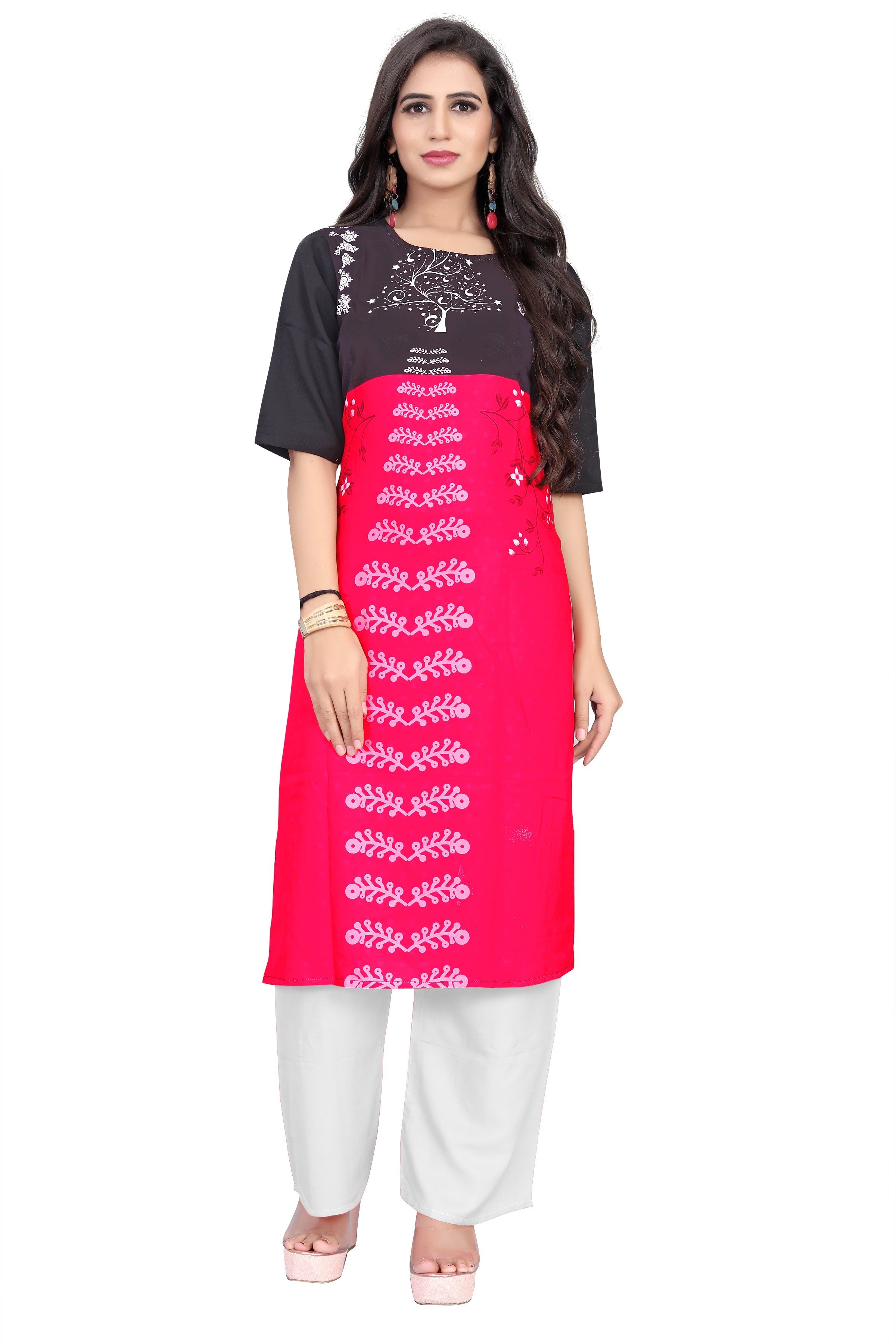 Daily Wear Stylish Crepe Digital Printed Kurti