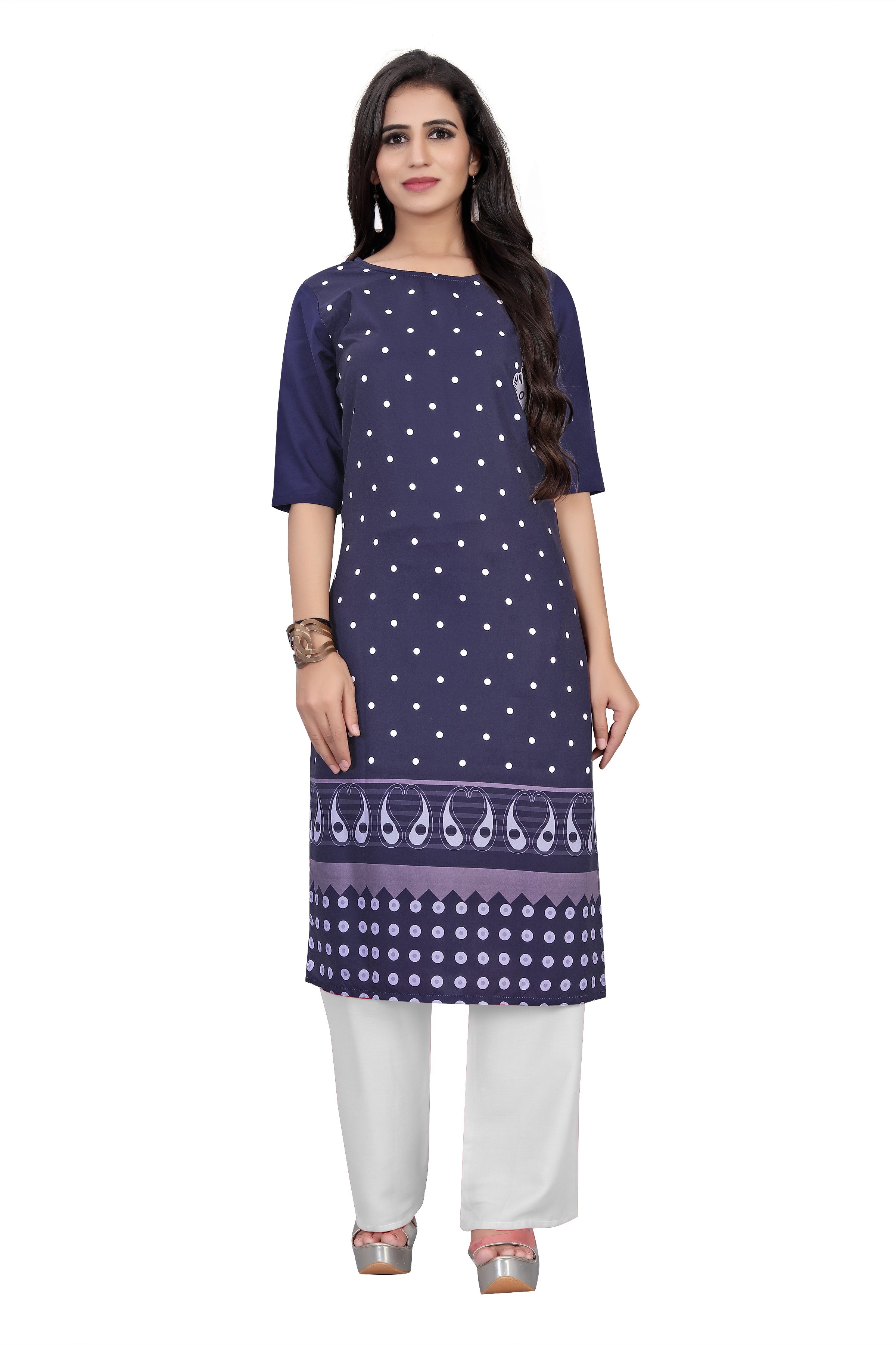 Daily Wear Stylish Crepe Digital Printed Kurti