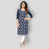 Stylish Butter Crepe Digital Printed Kurti/Kurti dicetak digital Crepe CREPE Bergaya