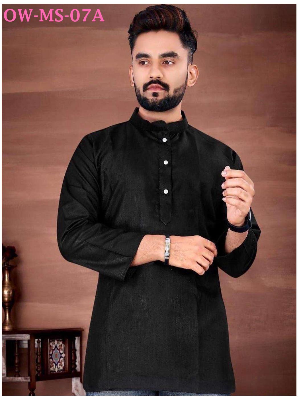 Sto 7Xl Casual Wear Cotton Blend Men’S Solid Kurta Collection