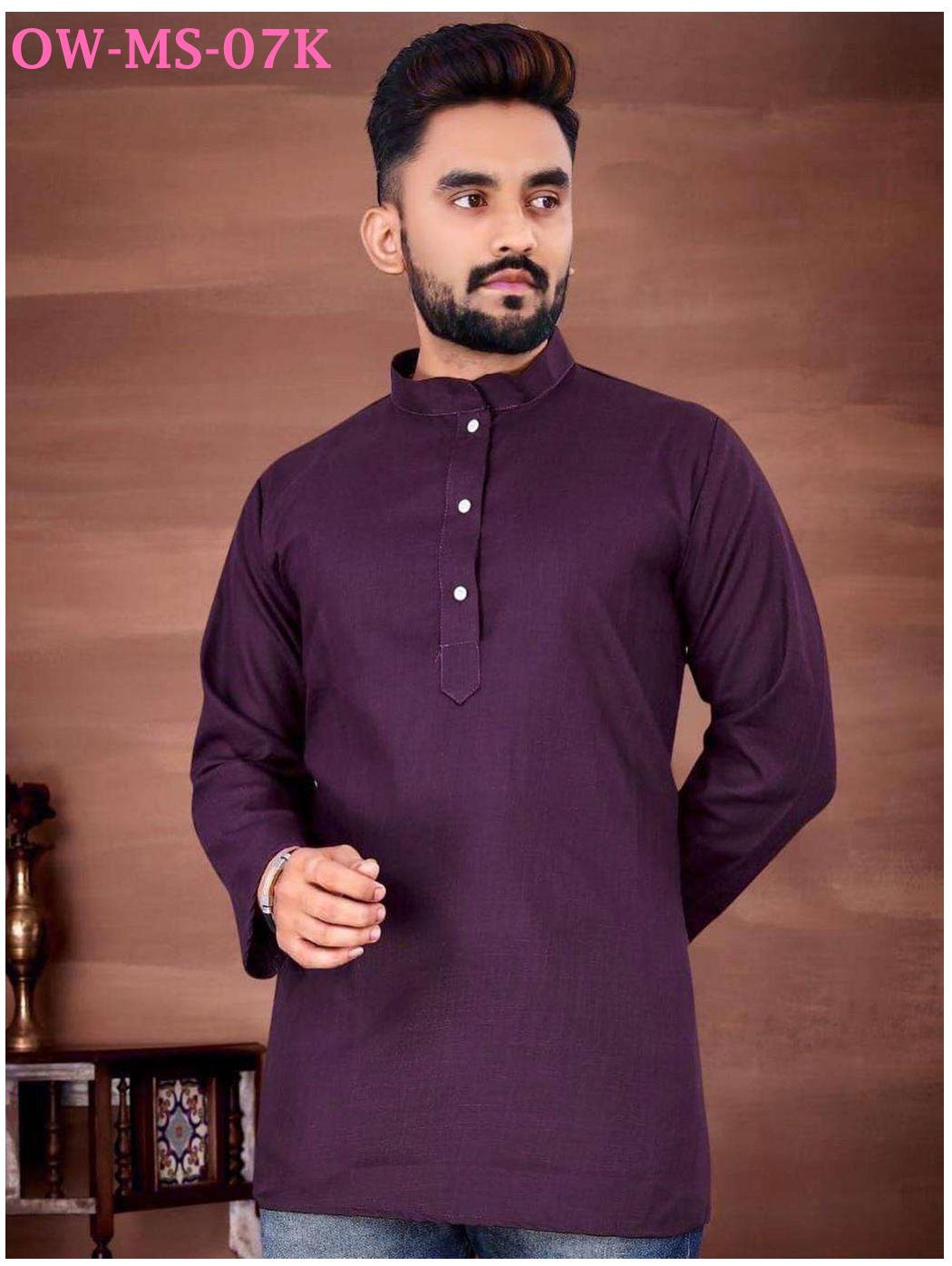 Sto 7Xl Casual Wear Cotton Blend Men’S Solid Kurta Collection